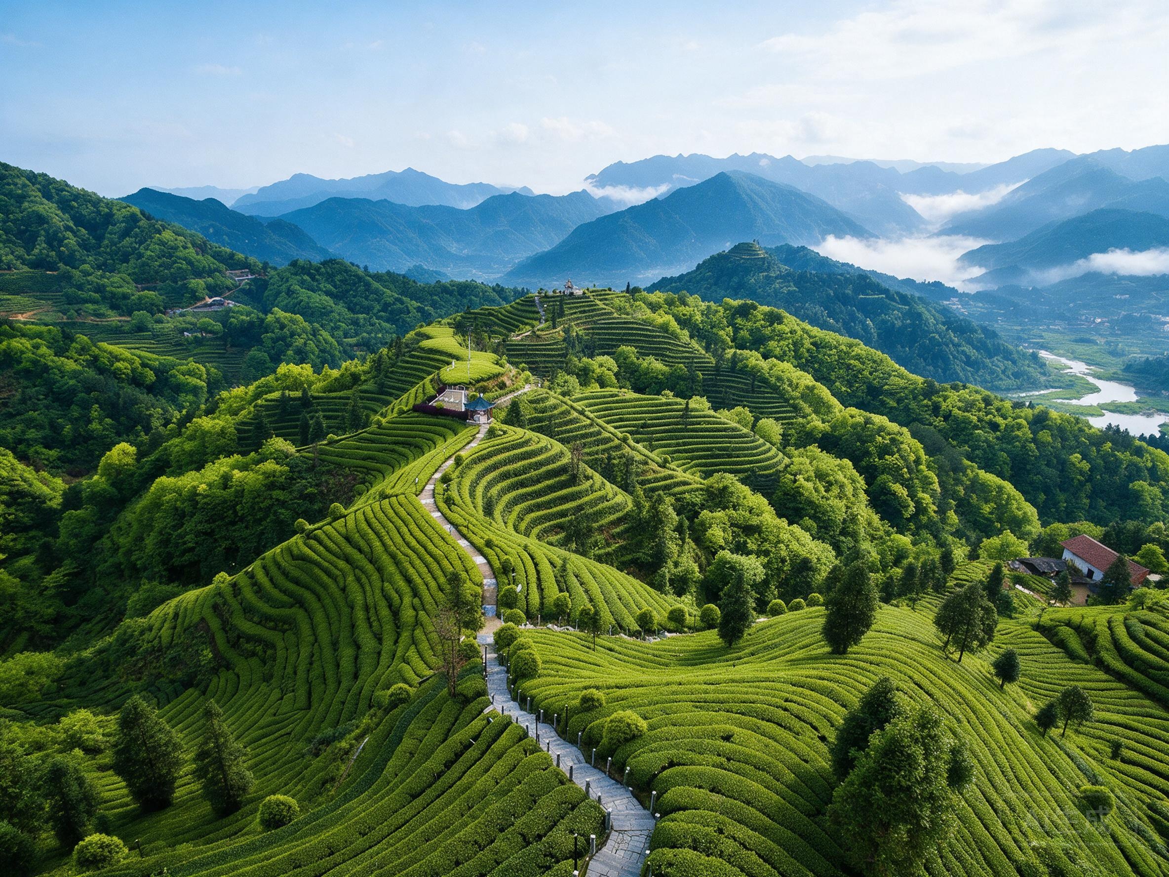 雁南飞茶田景区